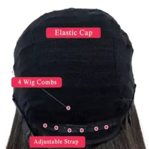 1B/99J 5*5 Closure Wig