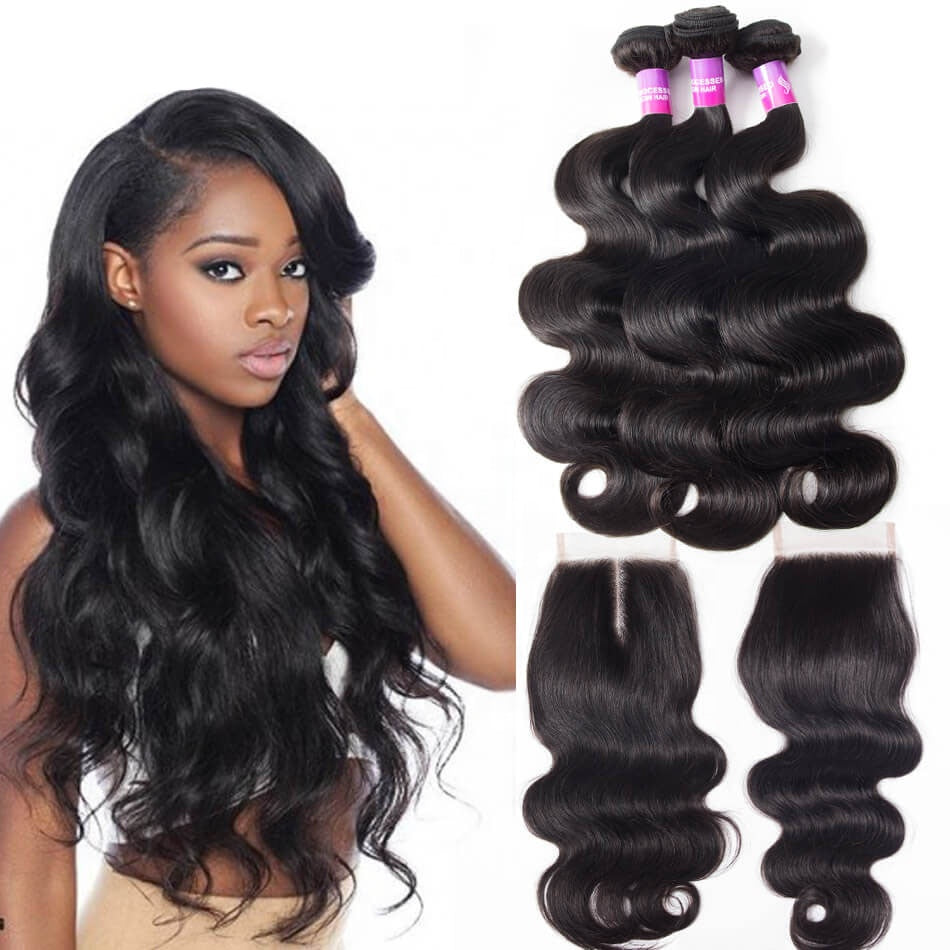 real hair body wave extensions