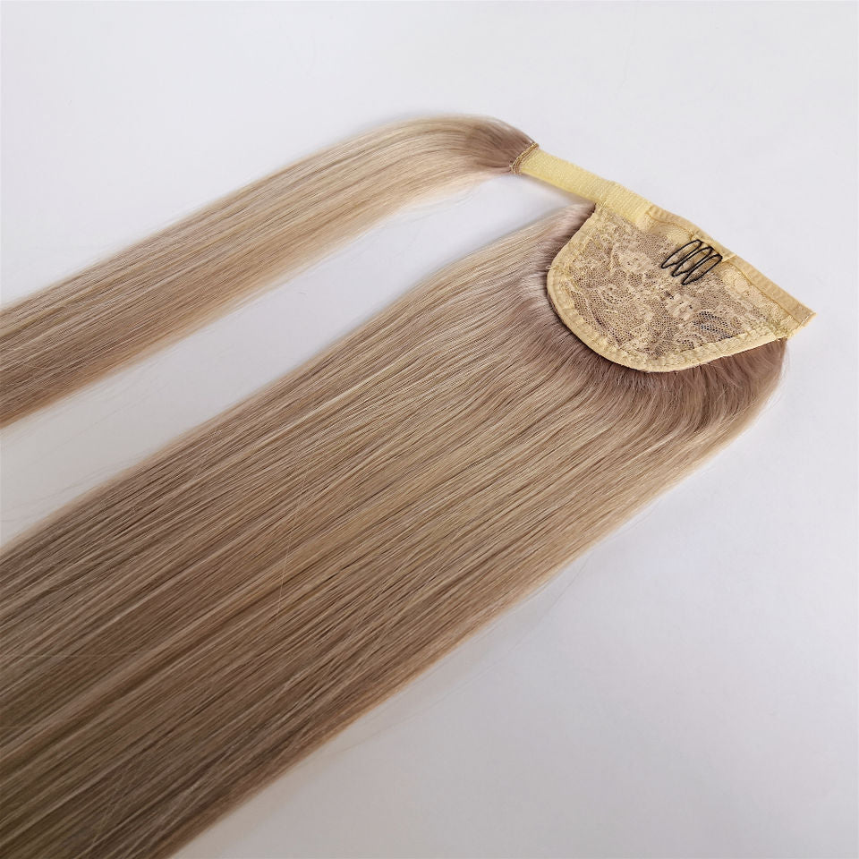 20" Natural Straight Clip in Ponytail Extensions