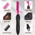 Ceramic Hot Comb – Electric Hair Straightening Comb for Smooth, Silky Styles