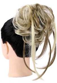 Curly Scrunchies Hairpiece – Messy Bun Hair Band Extension