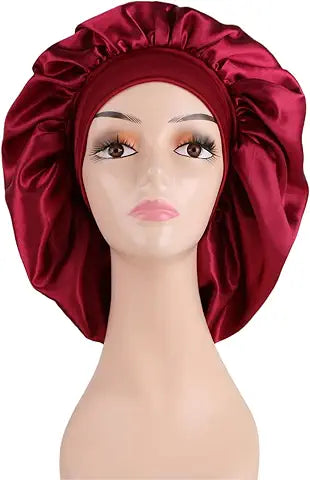 Bonnet Sleep Cap for Kids and Adult-Soft, Satin Protective Hair Bonnet