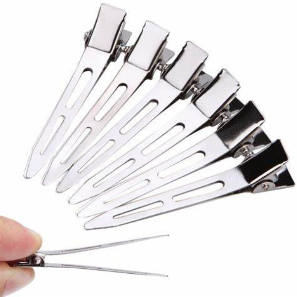 Stainless Steel Hair Control Clips – 10 Piece Set for Sectioning & Styling