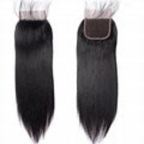 4×4 Straight Lace Closure – Free Part, 100% Human Hair, Natural Look