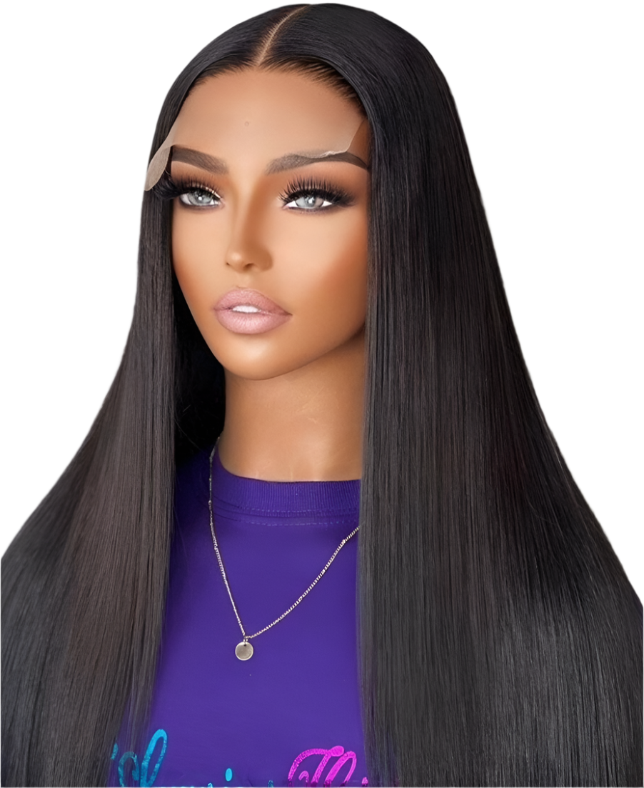 Straight 5x5 Lace Closure Wig – Glueless, Natural Look, Premium Human Hair