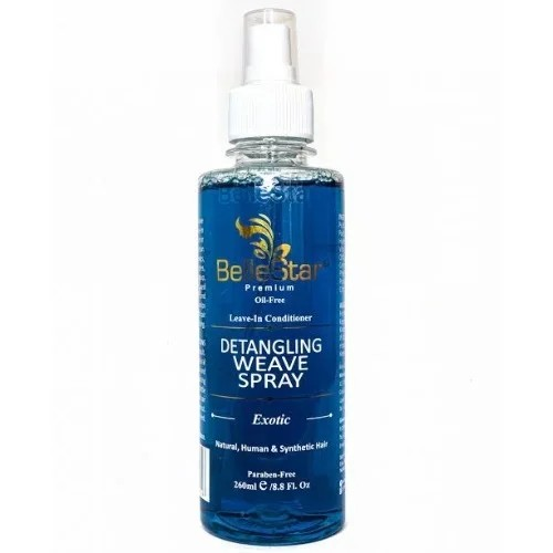 BelleStar Hair Weave Spray -Exotic Leave In Conditioner and Detangling Spray - 260ml