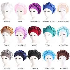 Bonnet Sleep Cap for Kids and Adult-Soft, Satin Protective Hair Bonnet