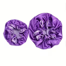 Bonnet Sleep Cap for Kids and Adult-Soft, Satin Protective Hair Bonnet