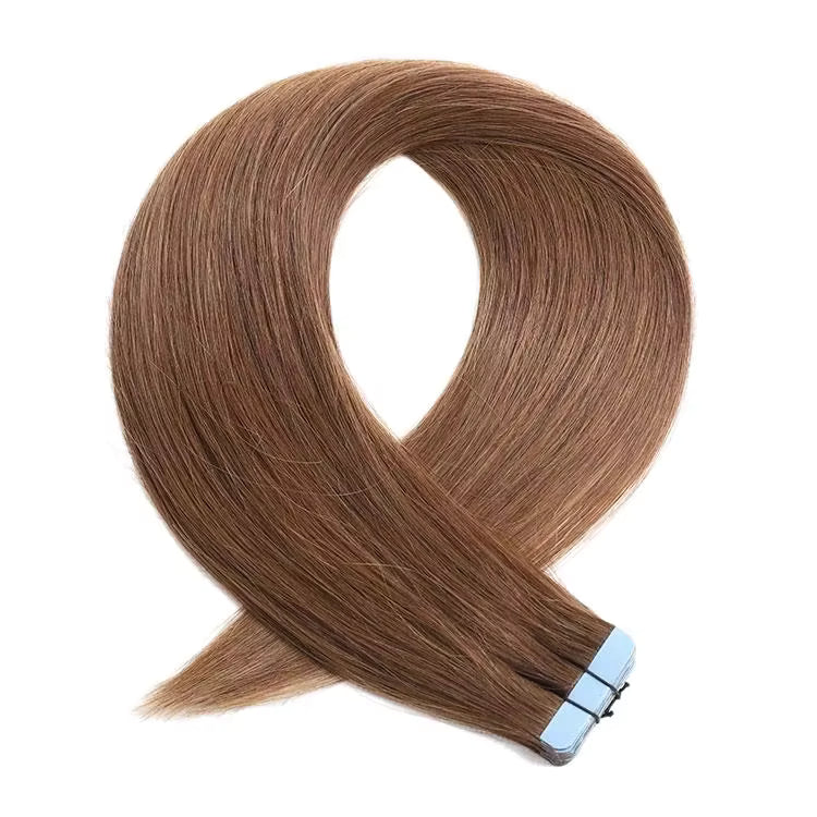 22" Invisible Tape-In Hair Extensions – Seamless, Reusable 100% Remy Human Hair