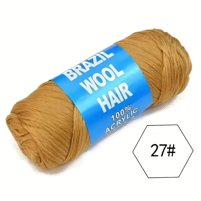 Brazilian Wool Hair Extensions – Soft, Lightweight, Tangle-Free Synthetic Fiber