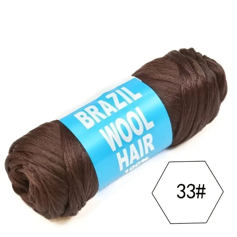 Brazilian Wool Hair Extensions – Soft, Lightweight, Tangle-Free Synthetic Fiber