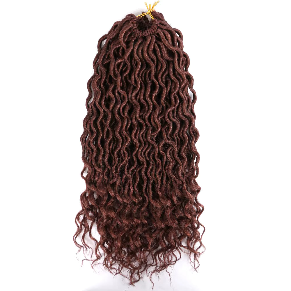 Faux Locs Curly Ends 18 Inch – Natural Synthetic Crochet Hair