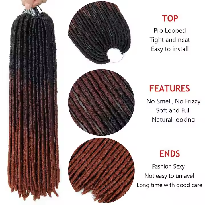 Gypsy Locs Straight 18 Inch – Natural Synthetic Crochet Hair