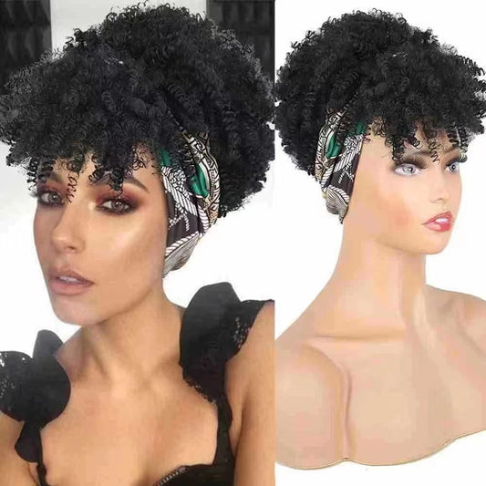 Afro Kinky Headband Wig – Synthetic | Natural Look & Easy Wear
