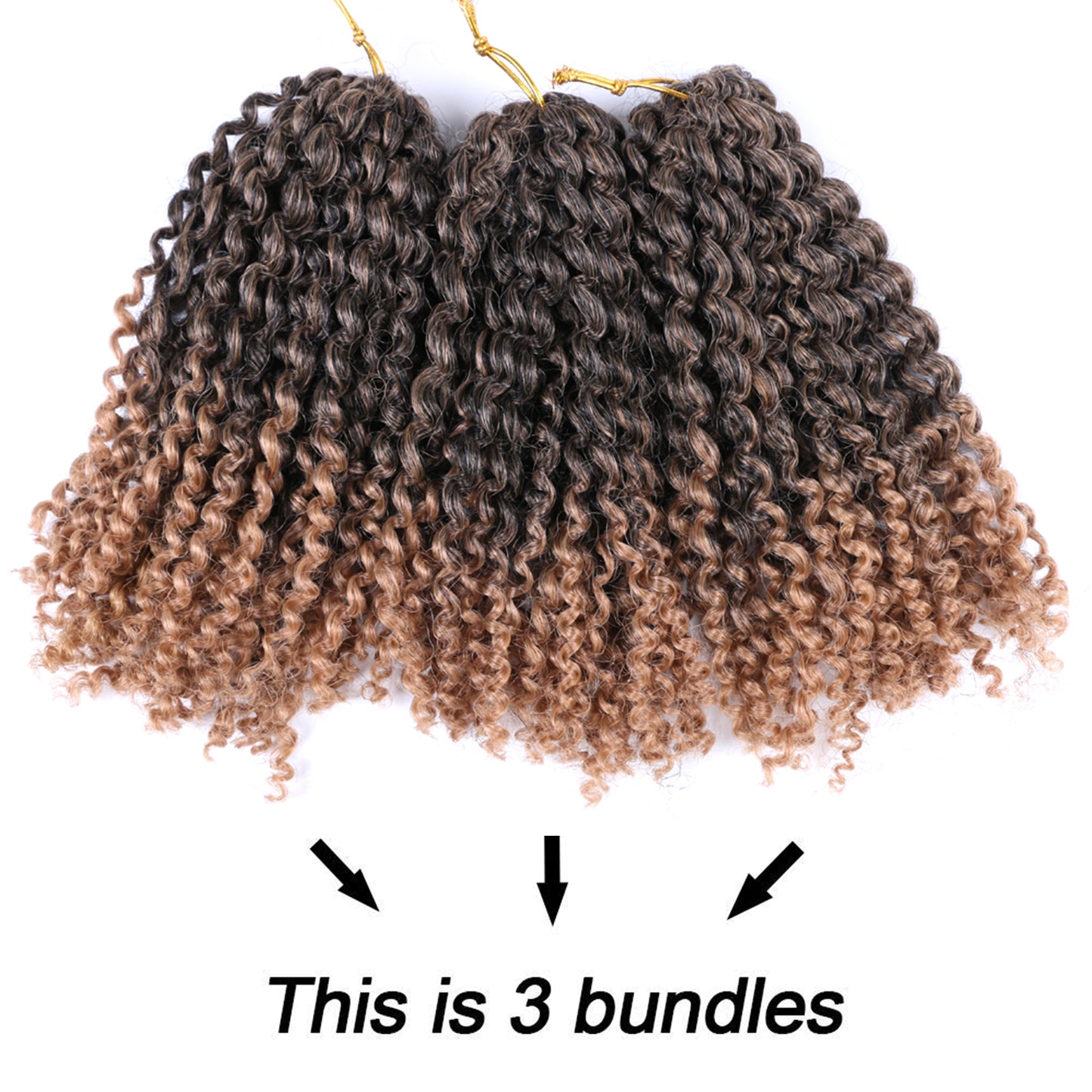 Marlybob Crochet Hair 8 Inch – Soft Natural Synthetic Curls