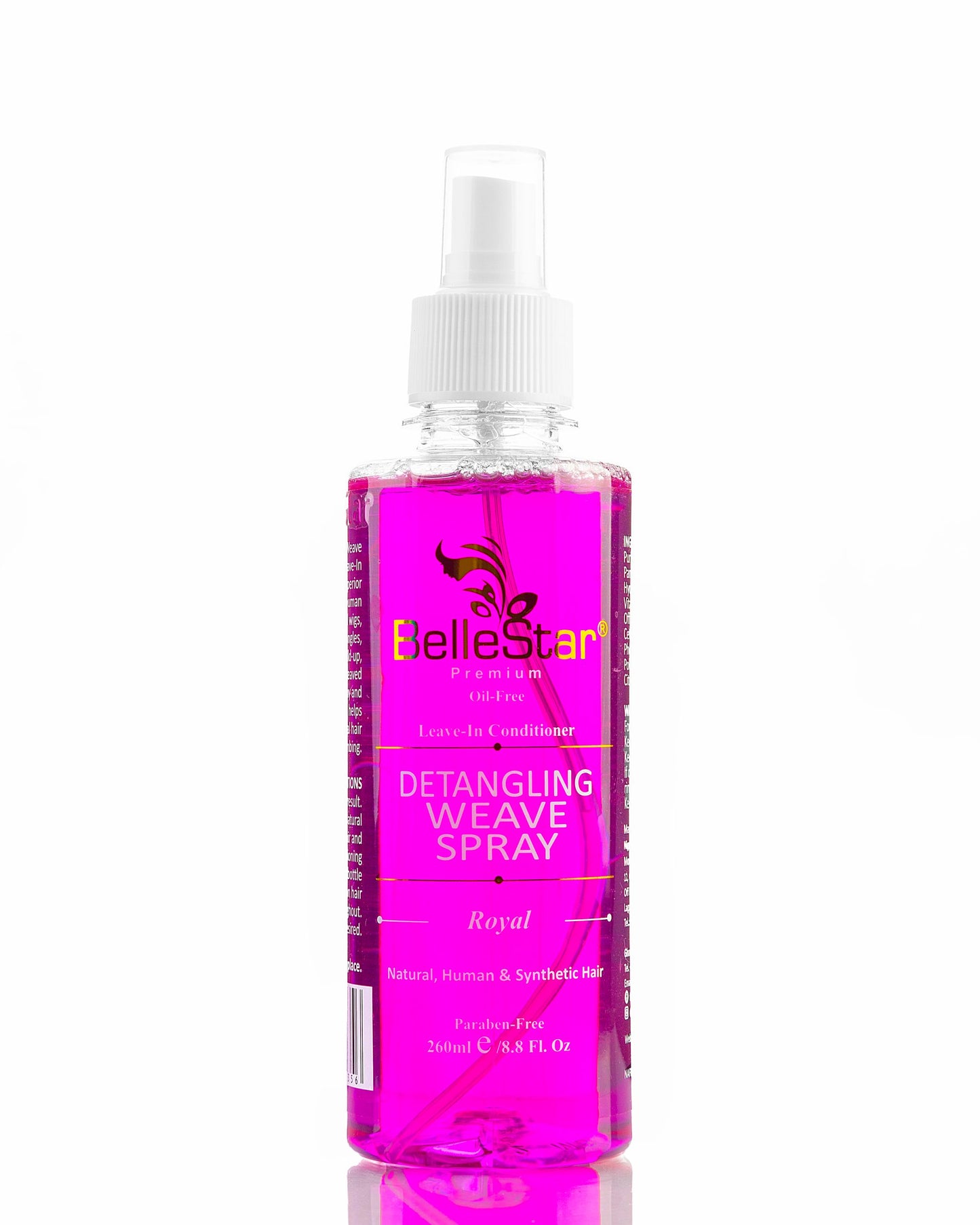 BelleStar Hair Weave Spray -Royal Leave In Conditioner and Detangling Spray - 260ml