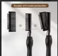 Ceramic Hot Comb for Lace Front Wigs - Dual Voltage, Fast Heating Straightener for Hair and Wigs