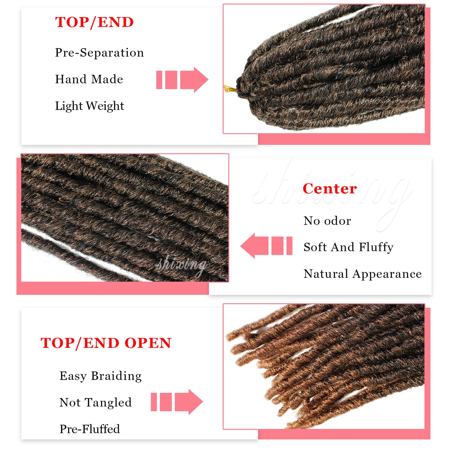 Straight Faux Locs – Natural Synthetic Crochet Hair