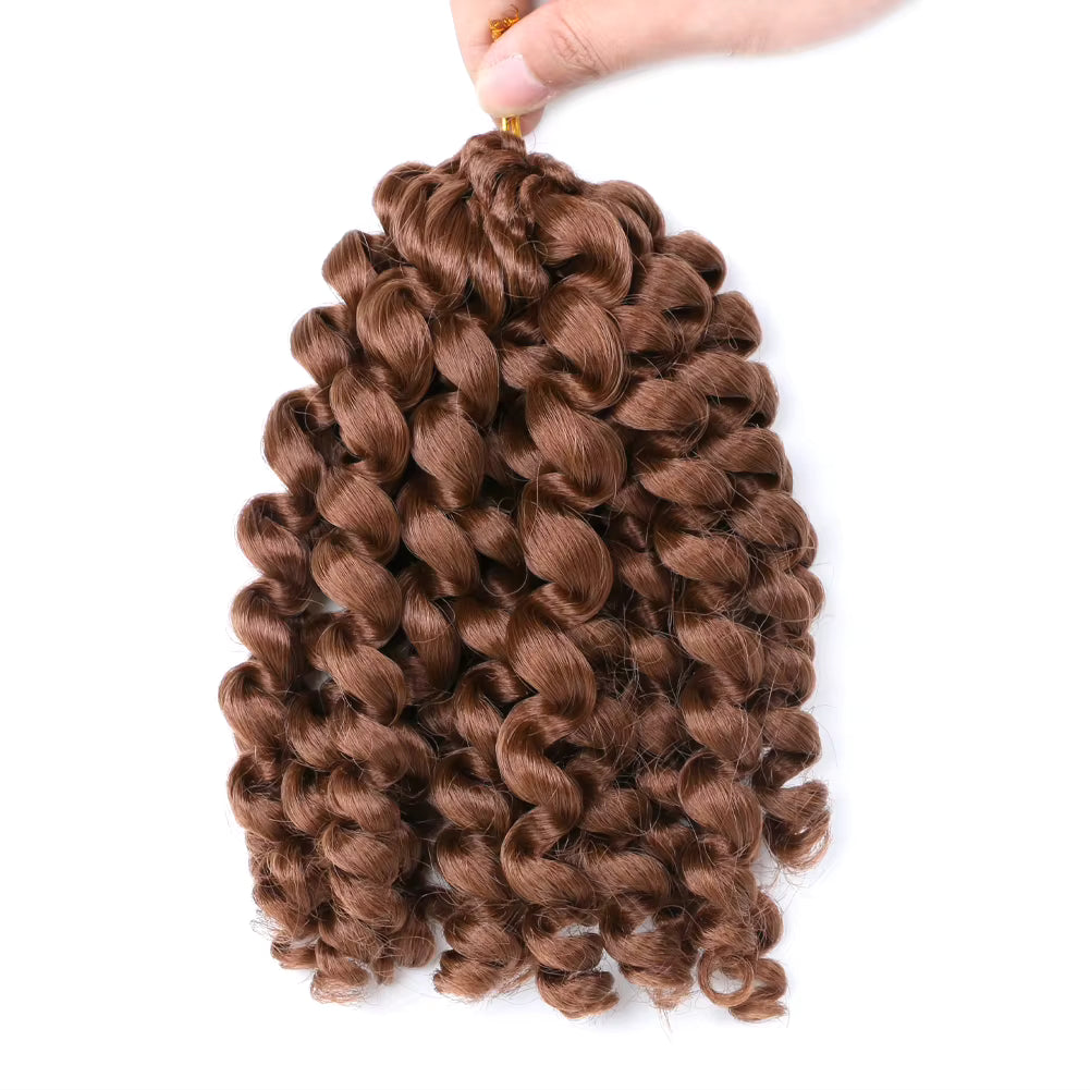 Wand Curl Crochet Hair 8 Inch – Soft Natural Synthetic Extensions
