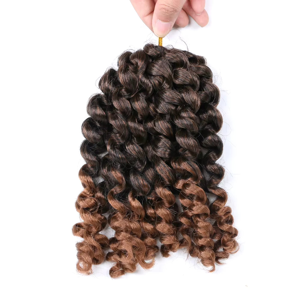 Wand Curl Crochet Hair 8 Inch – Soft Natural Synthetic Extensions