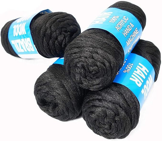 Brazilian Wool Hair Extensions – Soft, Lightweight, Tangle-Free Synthetic Fiber