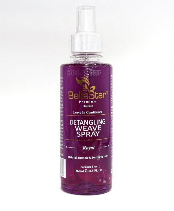 BelleStar Hair Weave Spray -Royal Leave In Conditioner and Detangling Spray - 260ml