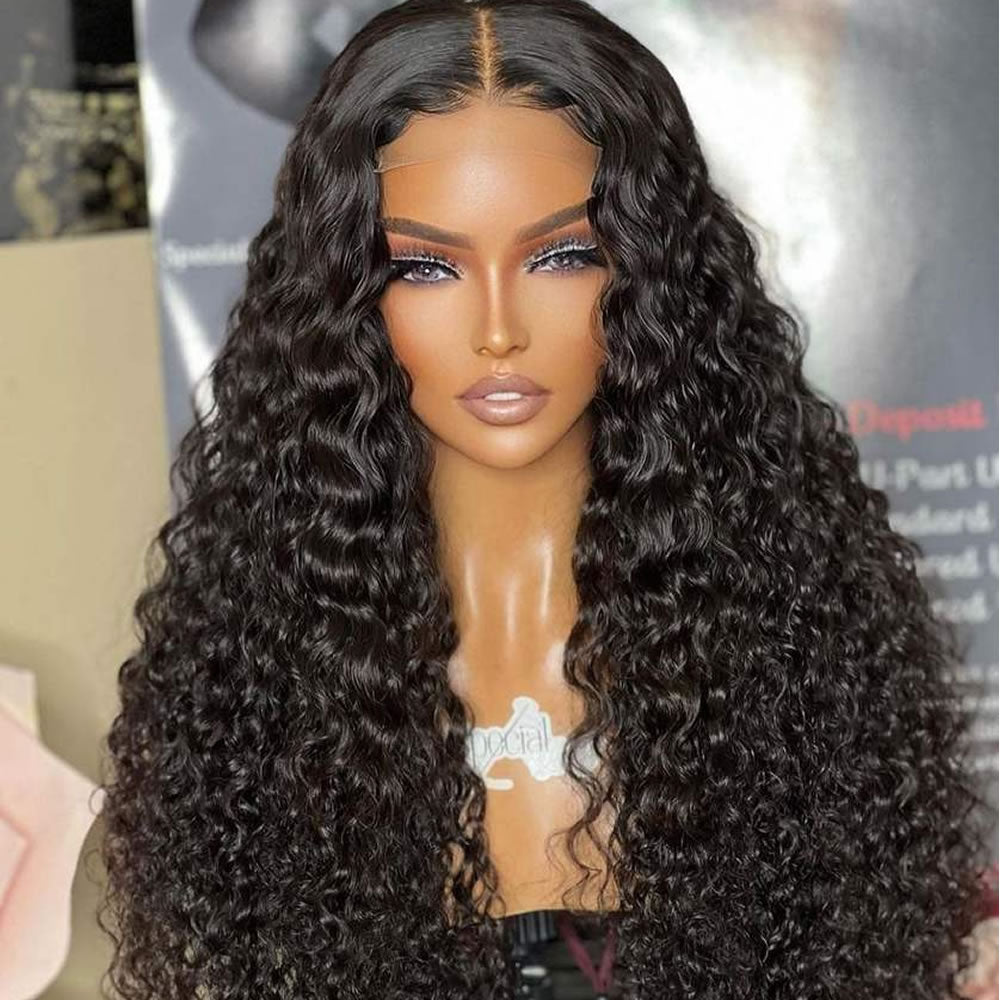 5x5 Glueless Kinky Curly Wig – Natural, Voluminous Human Hair Wig