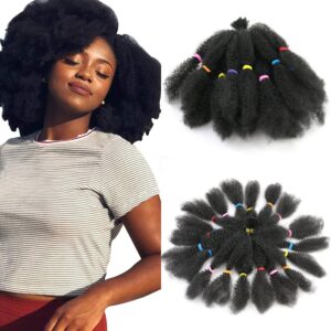 Afro Kinky – 12” Natural Synthetic Extensions | Soft & Lightweight
