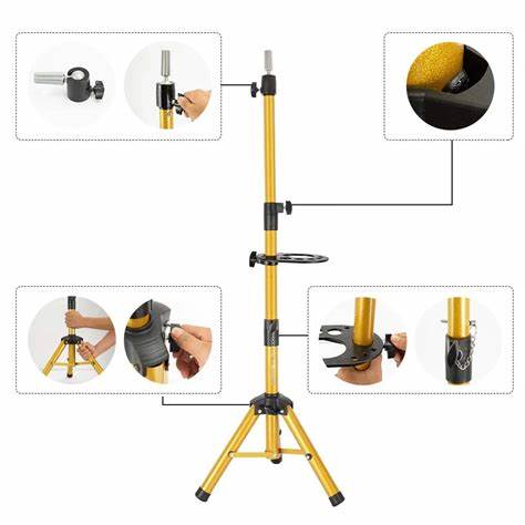 Adjustable Wig Stand Tripod – Professional Mannequin Head & Styling Tripod - Image 2