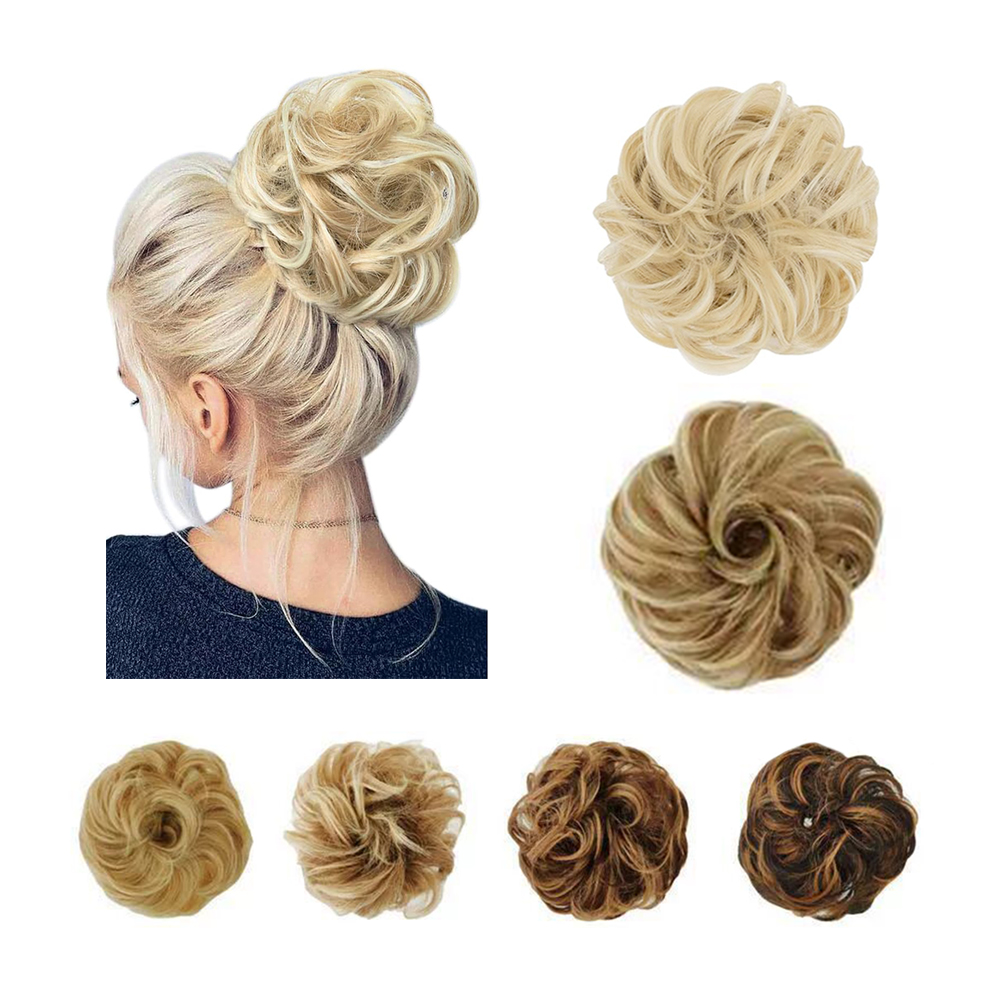 Curly Hair Bun Scrunchie