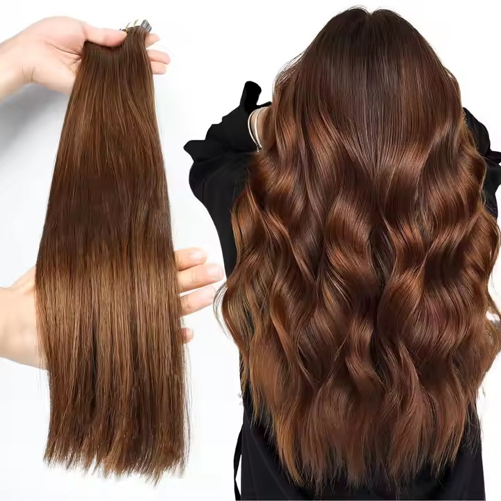20" Invisible Tape-In Extensions – 100% Human Hair for Seamless, Natural Length & Volume