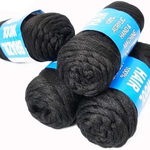 Brazilian Wool Hair Extensions – Soft, Lightweight, Tangle-Free Synthetic Fiber