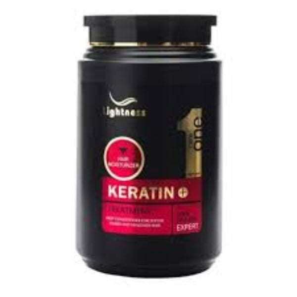 Lightness Keratin Treatment 1000ML for hair moisturizer and conditioner, enriched with keratin for soft, healthy hair.
