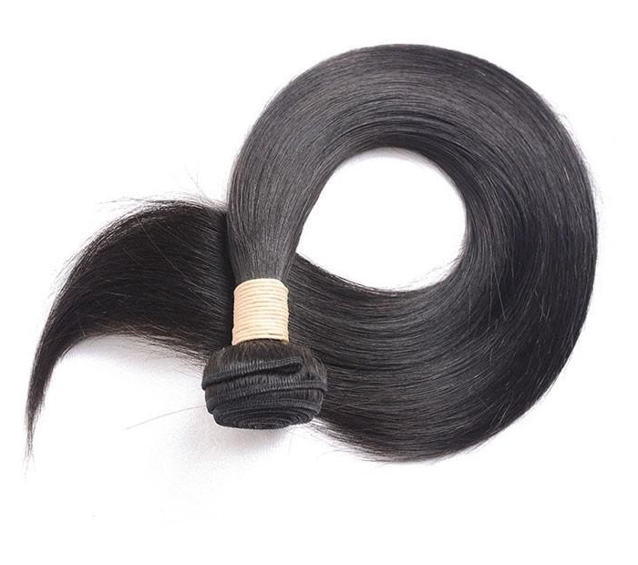 1B Human Hair Straight Extension – Virgin Human Hair, Natural Black