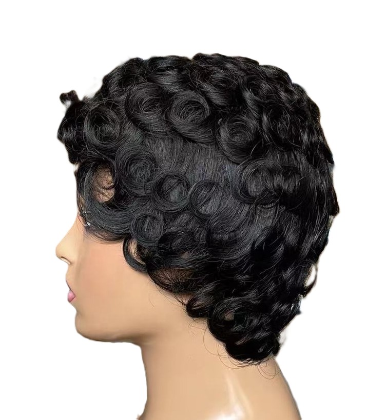 Chioma Pixie Wig – 100% Human Hair Short Glueless Wig | Natural, Ready-to-Wear Cut - Image 4